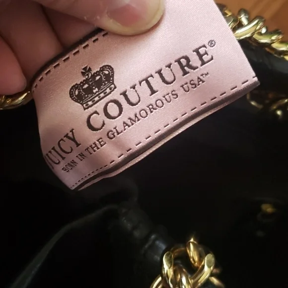 Juicy couture black leather bag.